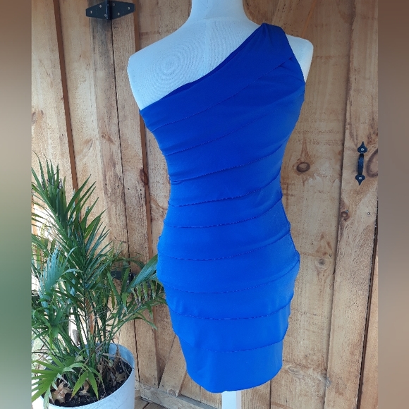 Studio Y Royal Blue Wiggle Dress - Picture 3 of 5